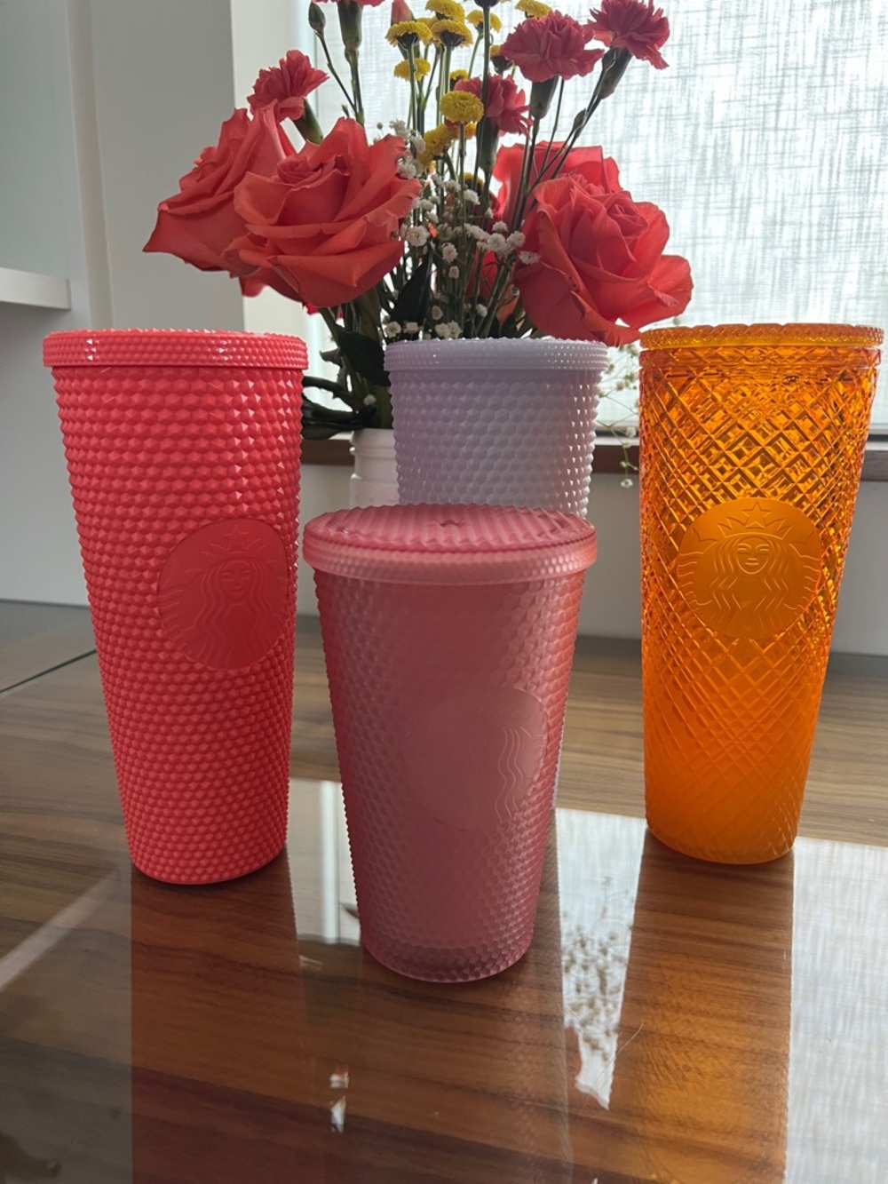 Starbucks Textured Reusable Tumblers - Set of 4